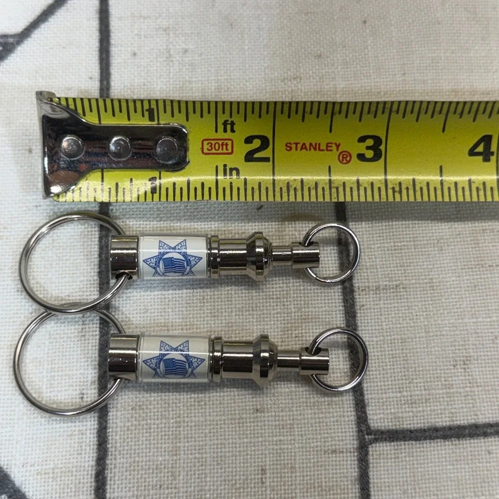 Unbranded CPO Foundation Keychain Set OS Silver Blue Star‎ Valet Pull Apart 2pc